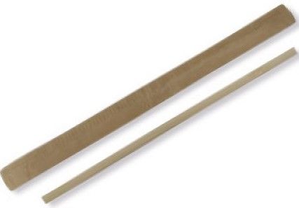 Palheta / Mexedor 140 x 5 x 2mm descartável de bambu embalada em papel para Café Caixa 500 Uniades
