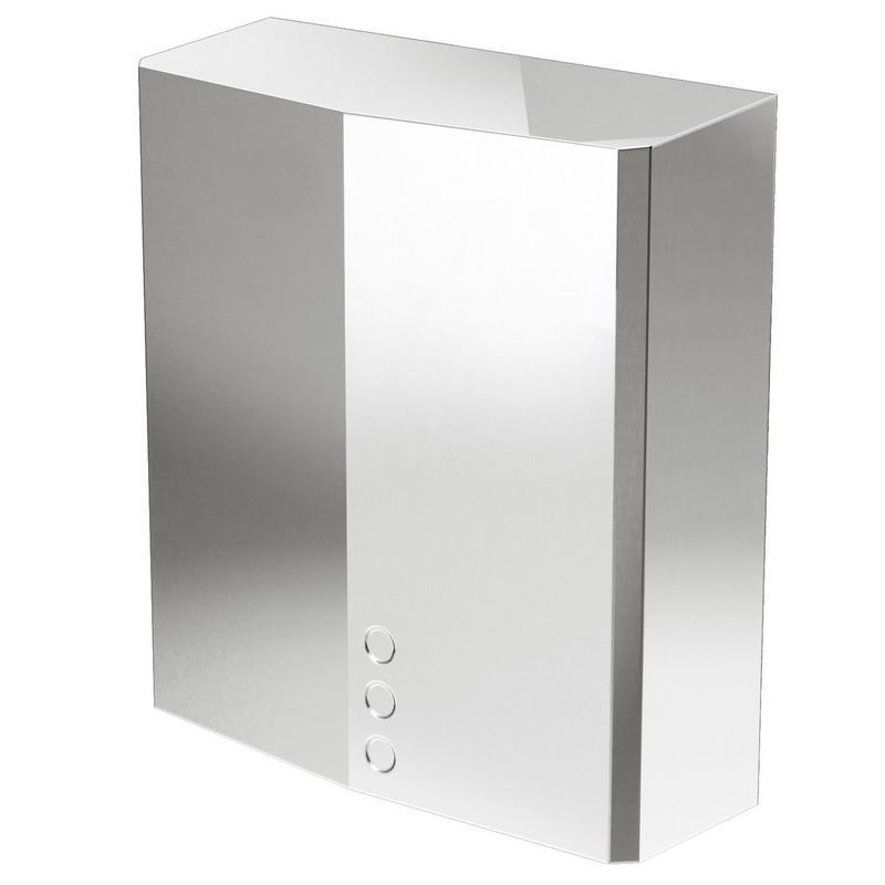 Secador de m�os THIN EVO em a�o inoxid�vel com sensor eletr�nico. Acabamento brilhante