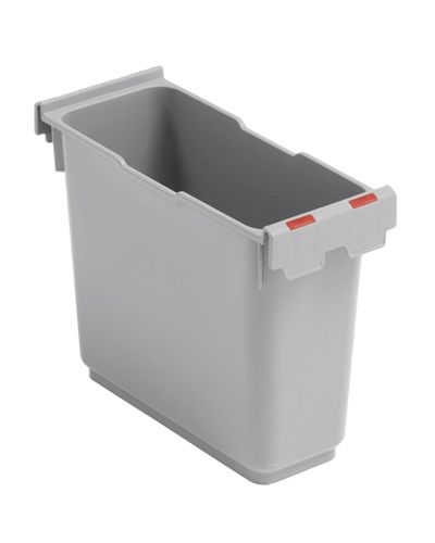 Balde para Roller 8 Litros Cinzento Risca Vermelha