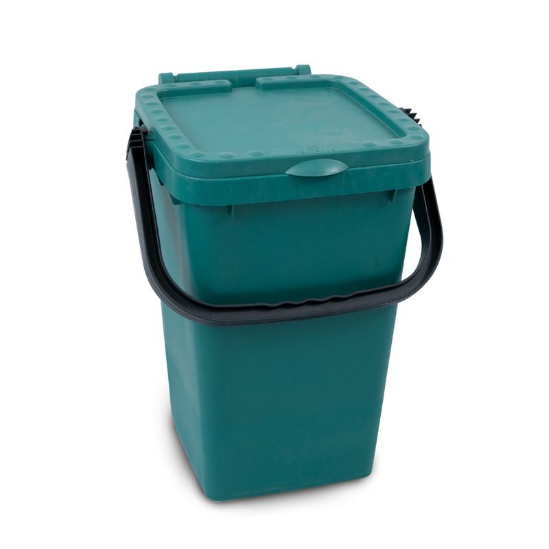 Contentor Porta-a-porta 35 L, Verde, com pega de pl�stico preta