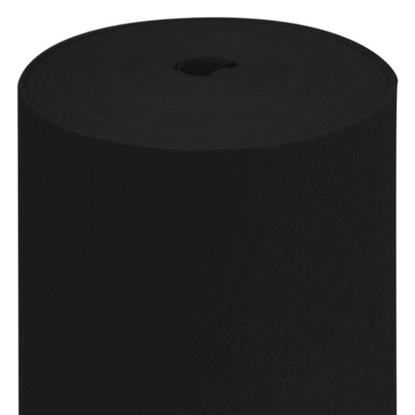 ROLO DE TOALHA DE MESA 55 G/M2 1,20x50 M PRETO AIRLAID (1 UNIDADE)