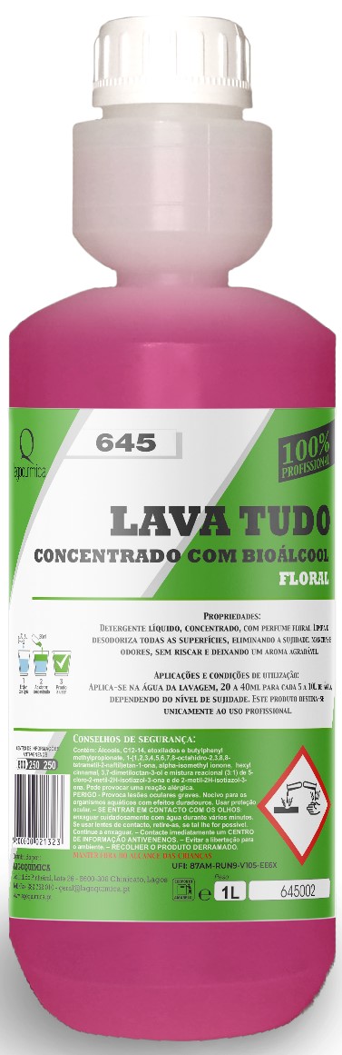 LQ-645-5-DOSIF FLORAL - Detergente concent. secagem rápida 1 Lt