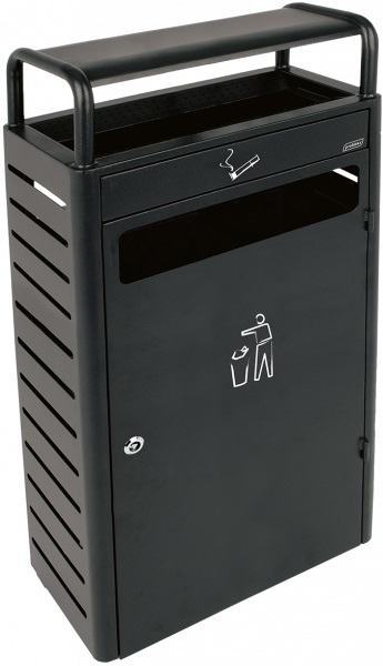 Cinzeiro 5,9 L + Papeleira 43 Lt Cinza Escuro