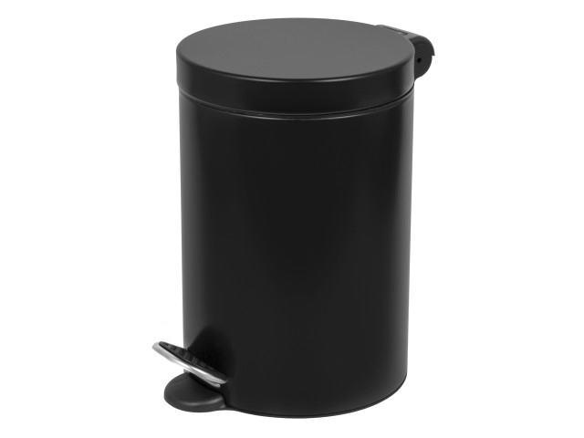 Papeleira/Caixote/Balde - do lixo com pedal 3 L, a�o inox preta