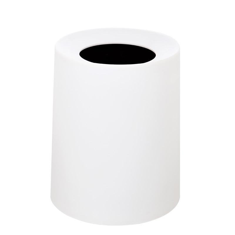 Papeleira/Caixoto do lixo Nordic 8 L branco mate, de parede dupla