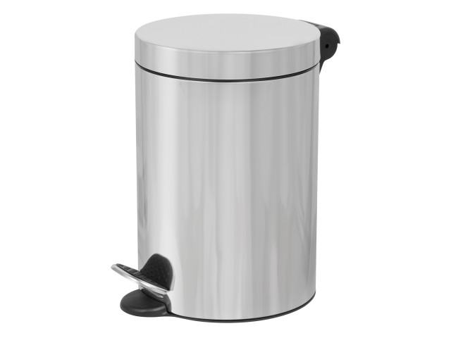 Papeleira/Caixote/Balde - do lixo com pedal 3 L, a�o inox brilhante