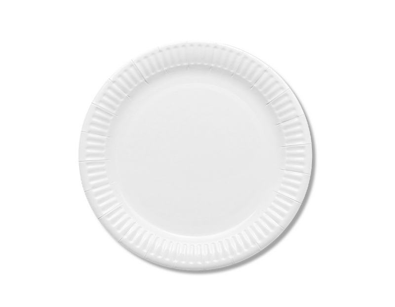 Prato de Cart�o Redondo 17-18 Cm em Cor Kraft 50 Uds.