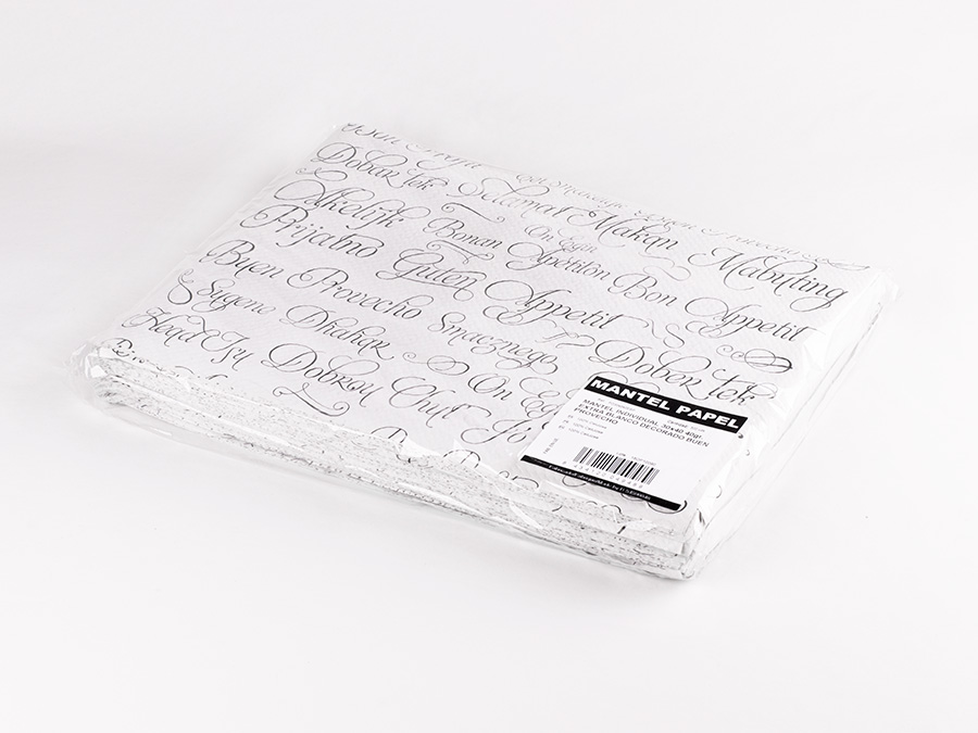 Toalhete papel 30x40 Branco 40gr Deco Bom  Apetite 500 Unidades