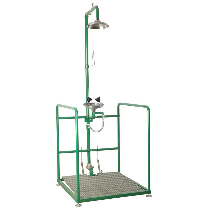 Cabine Combina��es de lavagem ocular-duche