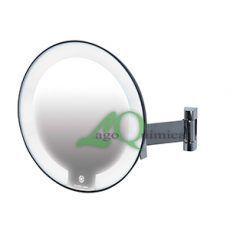  Espelho COSMOS com luz braço bronze plano