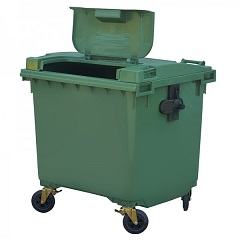 Contentor de 600 litros Verde tampa dupla 