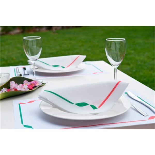 GUARDANAPOS ECOLABEL DOUBLE POINT - TRATTORIA 18 G/M2 40x40 CM BRANCO TISSUE
