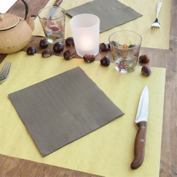 TOALHETES DE MESA RECICLADOS 90 G/M2 31x43 CM PALHA PAPEL 250 Unidades 